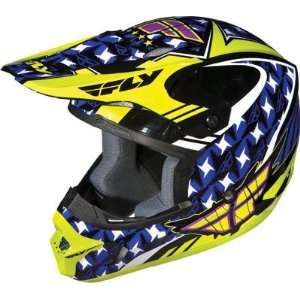  Fly Racing Kinetic Flash Helmet Purple/Yellow/Black Medium 