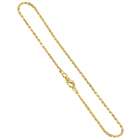 Gem Avenue 14 KT Gold Nickel Free.925 Silver 1.5mm Rope Chain Necklace 