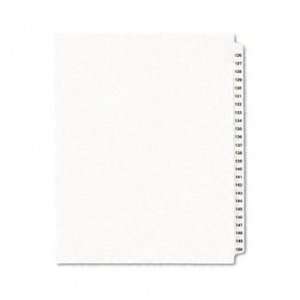   Index Dividers INDEX,SIDE TAB 126 150WHT (Pack of 30)