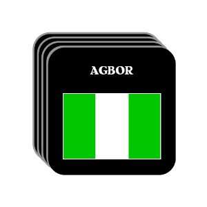  Nigeria   AGBOR Set of 4 Mini Mousepad Coasters 