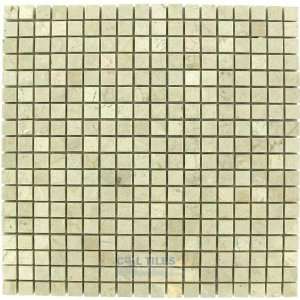  5/8 x 5/8 small mosaic tile indo marfil polished 12 x 