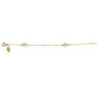   10 Inch 10k Yellow Gold 1.5mm Diamond Cut Extra Lite Rope Chain Anklet