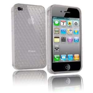 Tech Transparent Diamond Etched Desing Gel Case/ Skin for Apple iPhone 