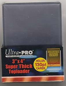 Ultra Pro 3x4 130 pt. thick top loader package of 10 074427823276 