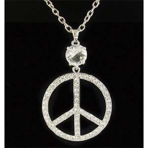  Peace Sign Necklace n48 