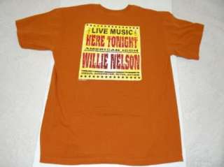 WILLIE NELSON t shirt WHISKEY RIVER M  