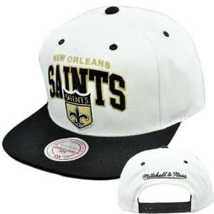   Ness Throwback Logo Arch Snapback Cap Hat New Orleans Saints NE10