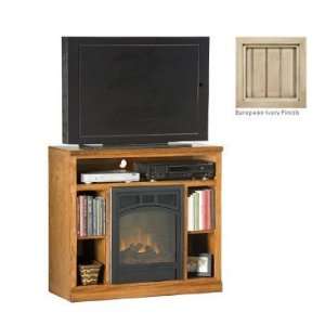   39 in. Fireplace with Bookcase Sides   European Ivory