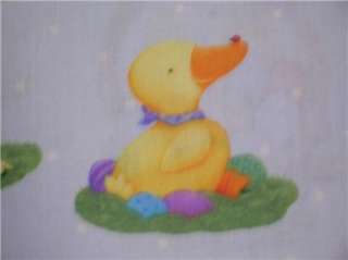 New Easter Eggs Basket Chick Duck Holiday Fabric BTY  