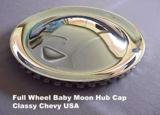 15  Full Wheel baby moon rat rod hub caps set of 4 NEW  