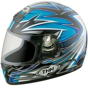  THH TS 15 Helmet   X Small/Black/Blue Automotive