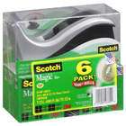 Scotch® Magic™ Tape Dispenser w/ 6 rolls   CASE PACK OF 4