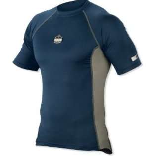 Ergodyne CORE Performance Work Wear 6410 Short Sleeve Shirt, Navy 