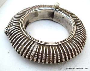 vintage antique tribal old silver bracelet bangle rare  
