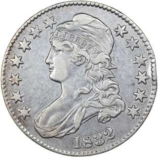 1832 BUST HALF SILVER COIN XF NICE  
