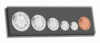 Canada 2011 6 Coin 1911 Pattern Silver $1 Proof Set  