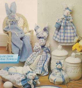 Dust Bunny patterns dolls etc made from dish towels  