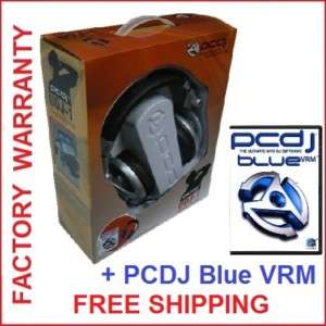 NEW PCDJ UDJ1 USB DJ Headphones Sound Card + BLUE VRM  