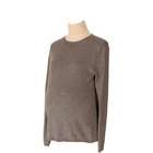 Lilo Maternity Cashmere Blend Pleated Sweater Heather Grey XL