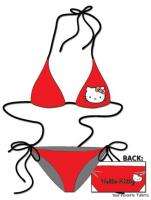   Licensed Hello Kitty Red Triangle String Bikini Set XS L  