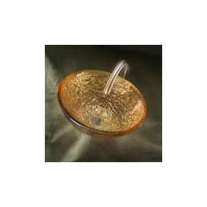  Oceana Champagne Gold 17 inch Vessel Lavatory Sink 005 005 