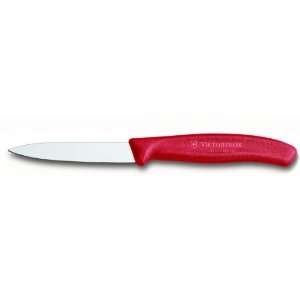   Swiss Classic 3 1/4 Paring Knife, Spear Tip, Red