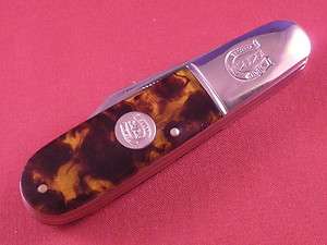 NEW Faux Tortoise Shell Barlow Jack Knife Excellent  