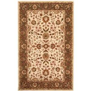   Ivory Floral Hand Tufted Wool Area Rug 9.00 x 12.00.