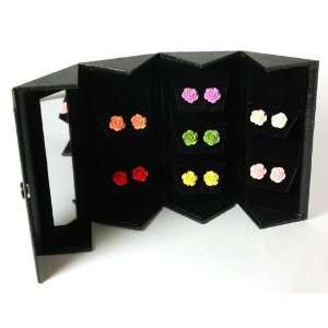  Smell The Roses   Set Of 7 Pairs Summer Colour Earrings 
