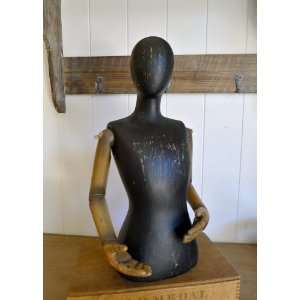  Gilly  Vintage Style Wood Industrial Mannequin form with 