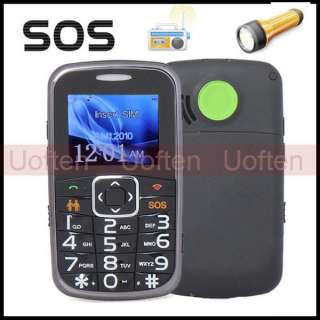 Unlocked GSM Big Keyboard Elder Mobile Cell Phone FM SOS Dual SIM wt 