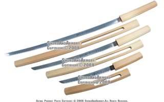 Pcs Shirasaya Samurai Katana Natural Wood Sword Set  