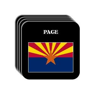  US State Flag   PAGE, Arizona (AZ) Set of 4 Mini Mousepad 