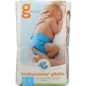  gDiapers, Biodegradable gRefills, Small, 8 14 lbs, 40 