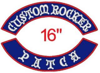   Embroidered Name Patch Rocker Motorcycle Biker Badge Back Vest Tag 16