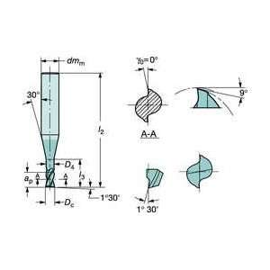 End Mill,gc1610,pvd,0.315 In Dia,3.937 L   SANDVIK COROMANT  