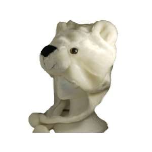  White Bear Animal Hat  White Bear Hat with Ear Flaps and 