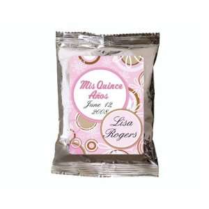  Wedding Favors Pink Floral Design Quinceanera Personalized 