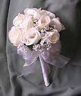   COLOR** 7 Rose, small Clutch Bouquet, toss/flower girl/wedding  