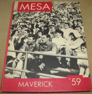 1959 Mesa College Yearbook   Grand Junction, Colorado   Maverick 