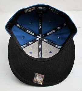 Chicago Bulls Blue On Black All Sizes Cap Hat by New Era  