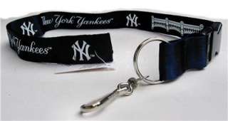 New York Yankees Team Blue Lanyard Key Chain ID Strap  