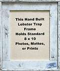 10 Lobster Trap Single Slat Dark Vertical Frame w/ rope   Nautical 