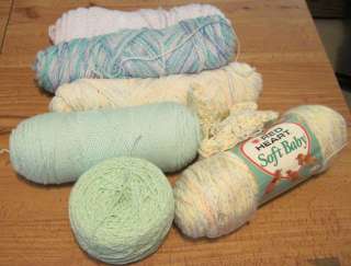 LARGE LOT OF BABY YARNS FOR CRAFT/KNITTING/TRIMS  