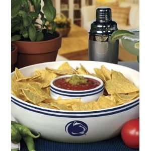 PENN STATE NITTANY LIONS Ceramic CHIP And DIP SET (Serving 