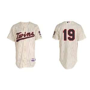Minnesota Twins 19# Danny Valencia Cream 2011 MLB Authentic Jerseys 