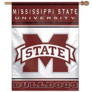  Mississippi State Bulldogs Flag   Vertical 27X37 Outdoor House Flag 
