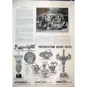  1903 Advert Mappin Web Silver Plate Candelabra Belgrade 