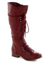 Follow the Cedar Boot in Red  Mod Retro Vintage Boots  ModCloth