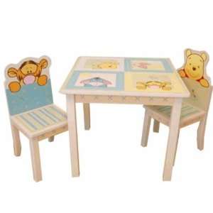    Soft and Fuzzy Table and Chair Set for Winnie the Pooh Baby